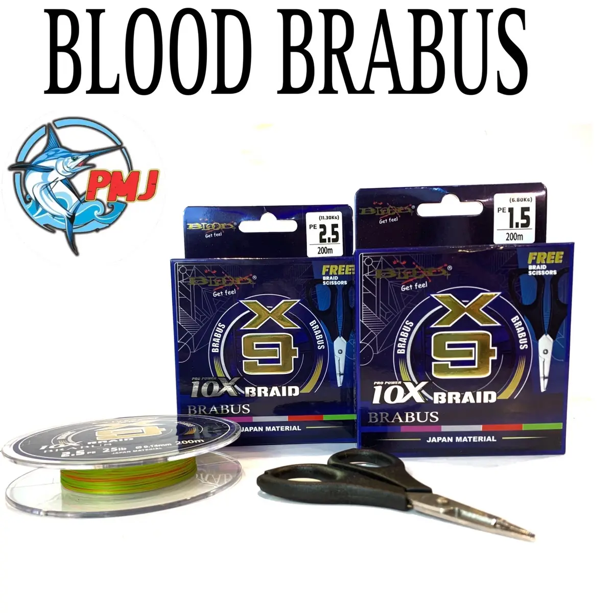 PE Blood Brabus x9 pro Power 10x Braid Multicolor