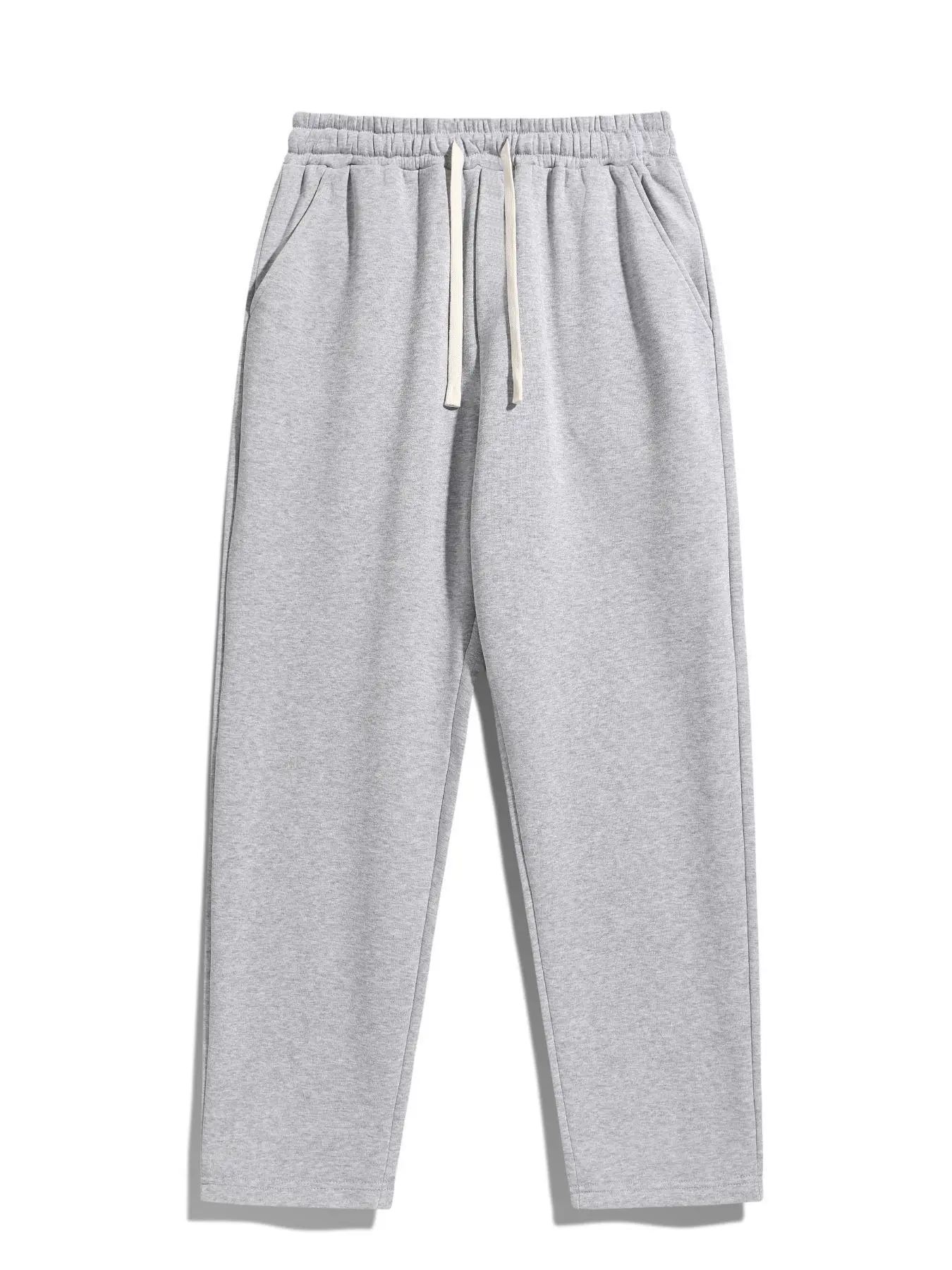 Men's Solid Color Pants, Regular Fit Casual Comfy Jogger Pants for Daily Wear, Men's Trousers for All Seasons