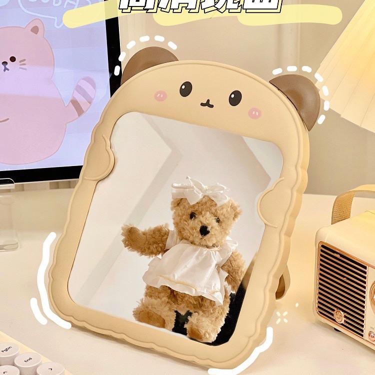 GƯƠNG ĐỂ BÀN TAI GẤU CUTE 1
