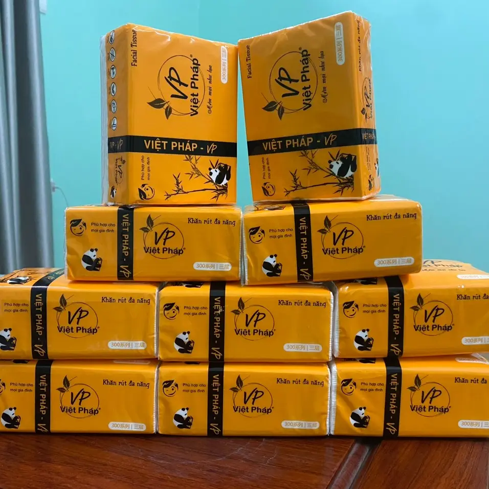 Giấy rút việt Pháp,mềm dai,mịn ,100% từ bột giấy nguyên sinh,an toàn ,không chất tạo màu,giấy có 4 lớp