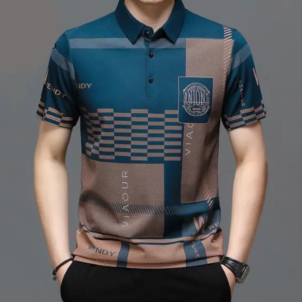Polo shirt for man, polo casual forrmal style korea anti wrinkle cotton fabric- PL402