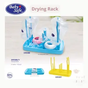 Baby Safe Drying Rack DR08 Rak Pengering Botol Susu Dot Bayi Traveling Portable