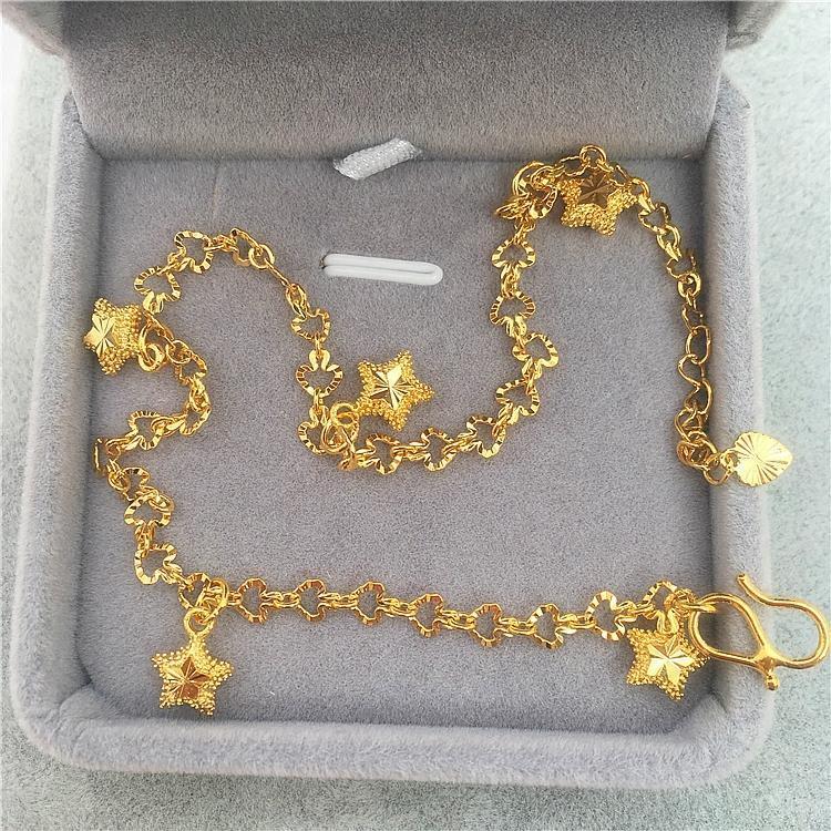 Tiên Linh Lắc Chân XINGX Tình Yêu Vàng Châu Âu Dành Cho Phụ Nữ Vàng Phù Sa Vàng Giả Phong Cách Nhật Bản Và Hàn Quốc Có Thể Điều Chỉnh Thời Trang Đồ Trang Sức Dễ Phối Đồ Không Phai Màu Hàng Mới Về Pin Móc Chìa Khoá Voi lắc chân