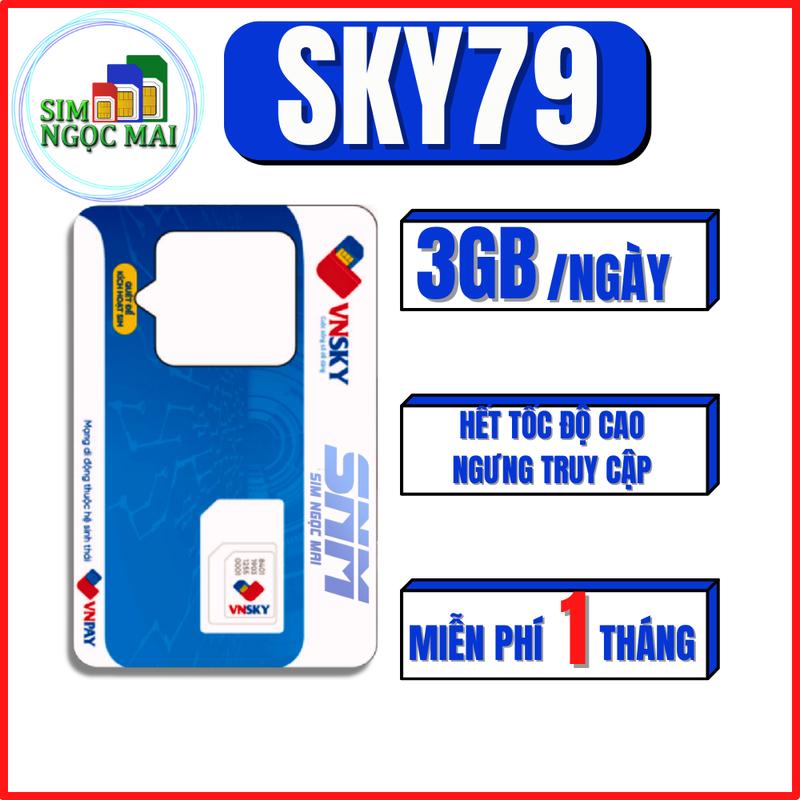 Sim 4G Mobifone SKY69D - SKY79 - SKY89C - Miễn Phí 1 Tháng - MIỄN PHÍ GỌI - SIM NGỌC MAI