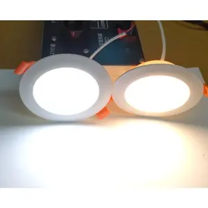 Lampu Downlight LED 5 Watt Waseo (Putih Dan Warm White) Bulat Bulat Kuning