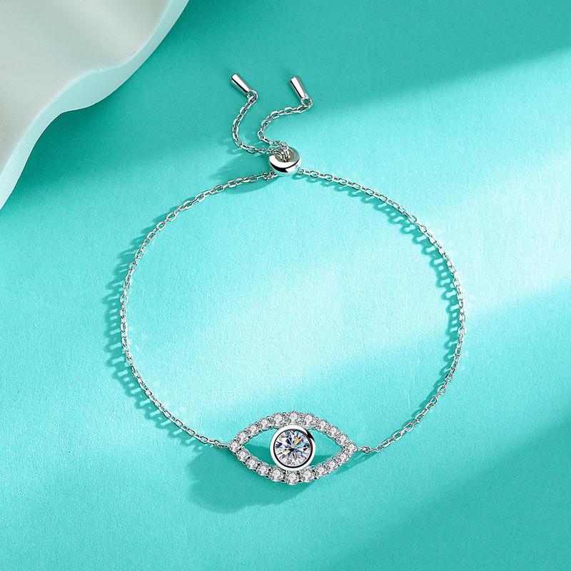Product Introduction of Vòng Tay Đá Mosan, Cá Nhân Hóa, Thời Trang, Bạc Sterling S925, Dành Cho Nữ, Với Vòng Tay Kim Cương 4