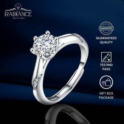 [ PROMO LIVE ] Cincin R006   Wanita Wanita  Ring Tunangan Nikah Kawin wedding ring Lapisan Aesthetic Adjustable Wanita Tunangan Nikah Kawin Wedding Elegan Perhiasan | Radiance Jewelry 3