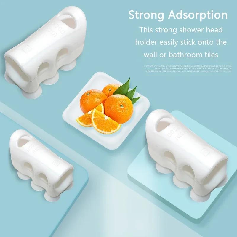 Product Introduction of Reusable Shower Head Holder Movable Bracket Powerful Suction Cup Shower Bracket Wall Mount Rack Stand Bathroom Accessories 20
