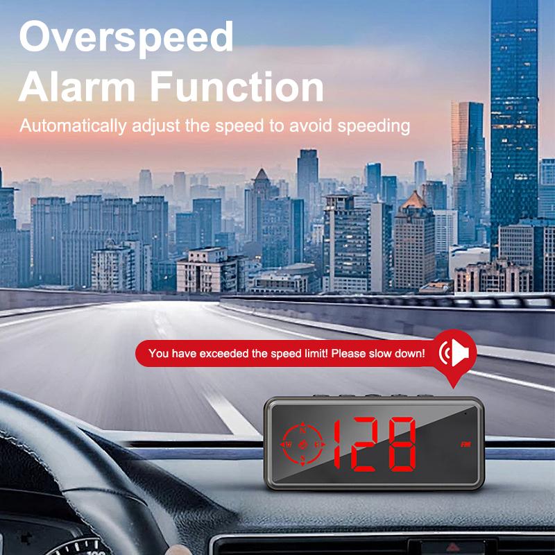 Product Introduction of Car Digital Speed Head Up Display Universal Speedometer HUD  Compass Speed Measurement Indicator For Truck Vehicles USB Power 28