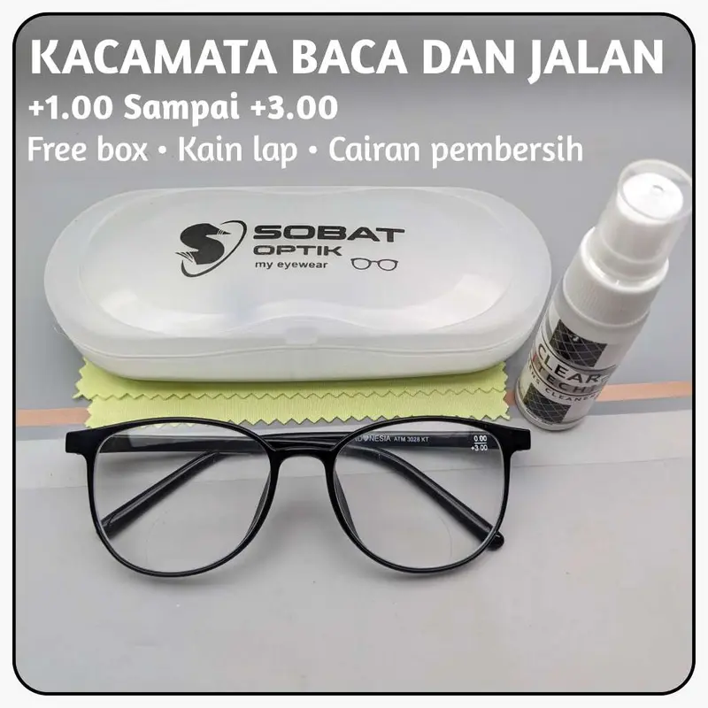PROMO Kacamata Baca Dan Jalan Untuk Usia 40 Tahun Ke Atas Bisa Untuk Jauh Dan Dekat Ukuran +1.00 Sampai +3.00 0