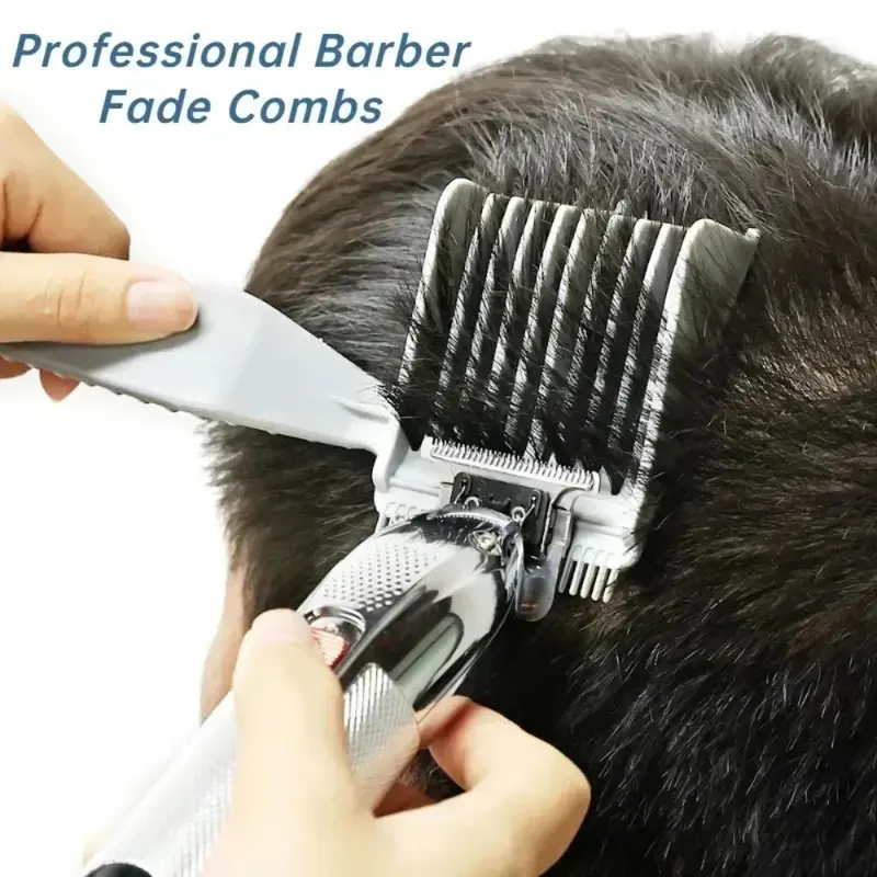 Lược Chải Tóc, 2 Chiếc, Lược Chải Tóc Phẳng Lên Đầu, Thích Hợp Cho Thợ Cắt Tóc, Dụng Cụ Tạo Kiểu Fade, Dành Cho Nam Giới, Chịu Nhiệt, Bàn Chải Fade, Thích Hợp Cho Salon, Pha Trộn dầu  hói 2