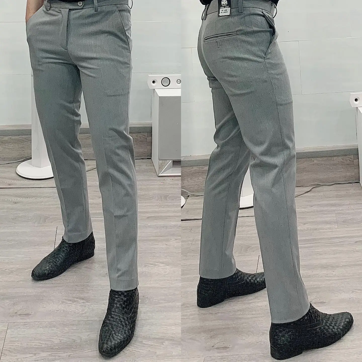 Quần âu Hàn chất vải Bamboo cao cấp,Hàng May Kĩ Dày Dặn, Tôn Dáng Menswear Pants