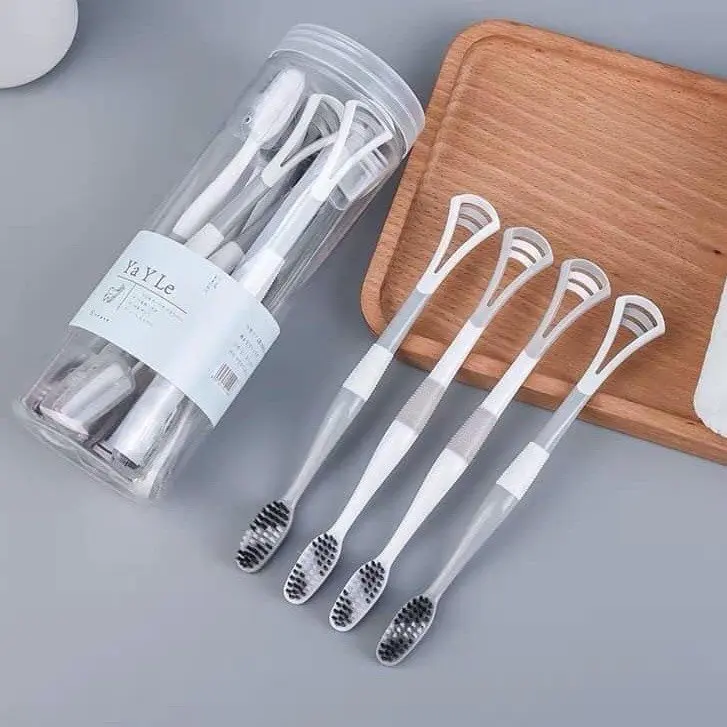 T11  1 Bàn Chải Đánh Răng Kèm Cạo Lưỡi.