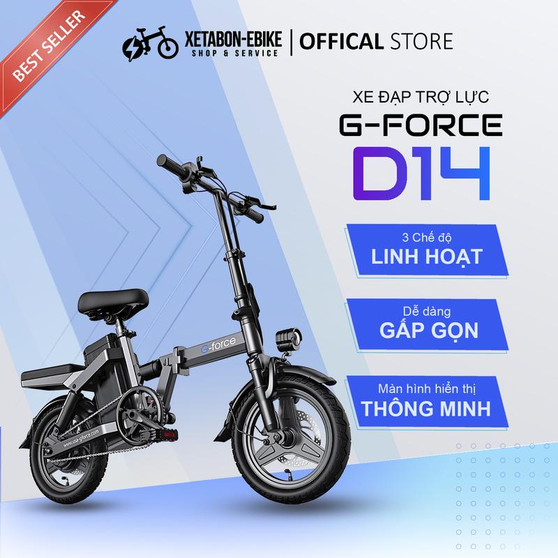 Xe đạp trợ lực G-Force D14 gấp gọn bỏ cốp tiện lợi 7 giảm xóc động cơ 400W BH 12 tháng Sports Gắn Xe Đạp phương xe Đạp Xe Đạp xedap duong pho khoá xe