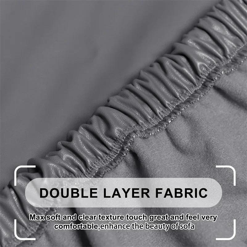 Product Introduction of Waterproof office chair cover PU leather computer gaming chairs slipcover rotating removable armchair protector cover study room 12
