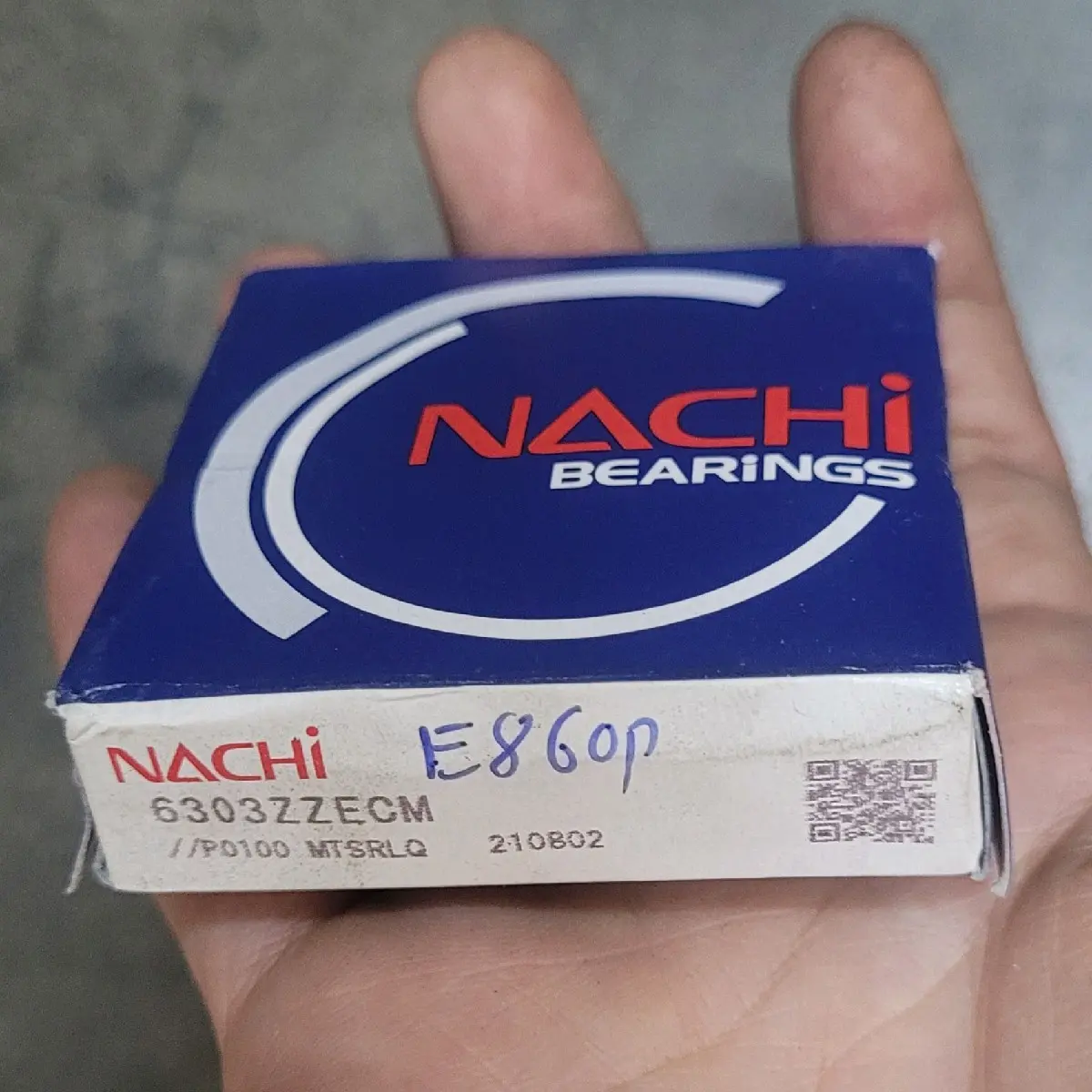 Vòng bi, bạc đạn 6303 Nachi, FBJ , Look, kích thước 17×47×14 mm