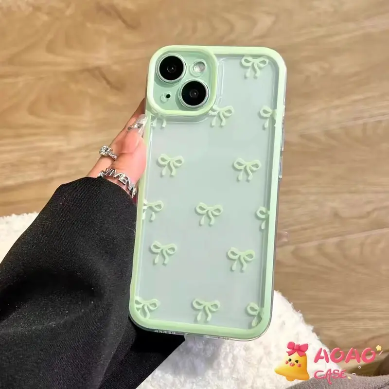 Case HP Untuk Samsung A06 A15 A13 A55 A05 A35 A03 A05s A14 A12 A03s A24 A04s A30s A23 A54 A53 A32 A25 A50 A51 A52 A52s A10s A04E A50s A20 A34 A31 A02s A11 A20s Romance Cartoon Macaron Bow Knot Transparan Soft TPU Back Cover 6
