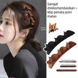 Klip rambut putus samping desain ringan dan terbaru, klip sepanjang samping, klip rambut berflanel, klip rambut untuk rambut yang dianyam dan klip rambut ketat.