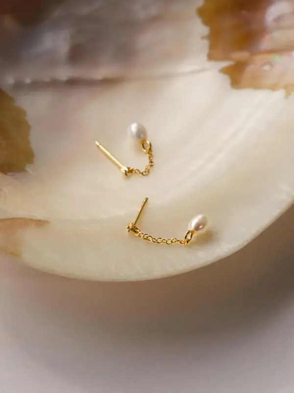 Faux Pearl Decorated Dangle Earrings, Elegant Jewelry for Women, Trendy All-match & Exquisite Jewelry for Birthday Gift 2