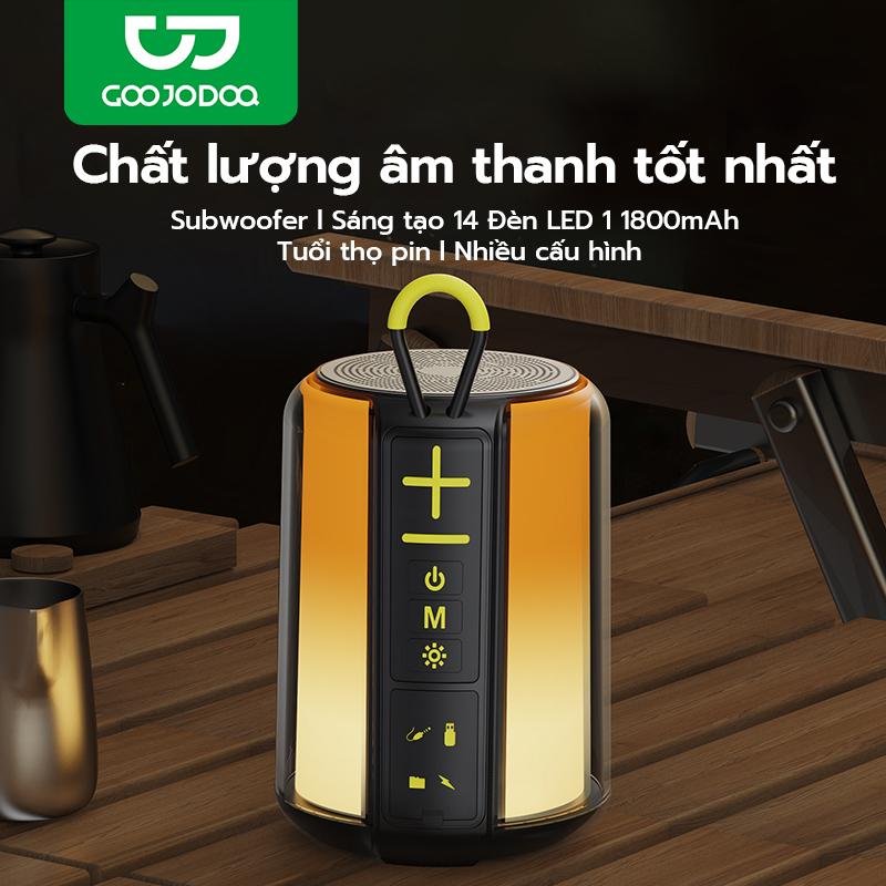 Loa Bluetooth GOOJODOQ S-16 Led Grb , Âm Bass Mạnh Mẽ , Led Grb  Chế Độ , Quai Sách Tiện Lợi , Nhỏ Gọn Dễ Mang Theo Củ Loa Nghe Nhạc