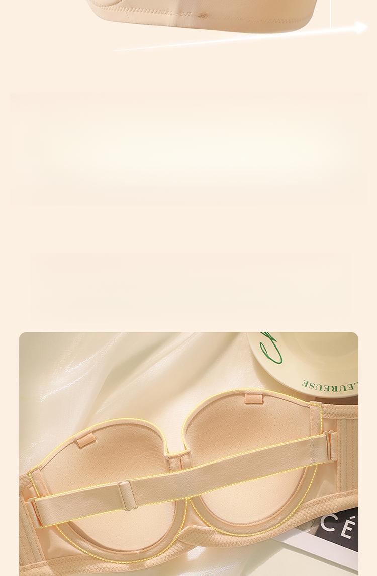 Product Introduction of Áo Ngực Đồ Lót Ngoại Cỡ Không Dây, Ngực To Và Nhỏ Không Trơn Trượt, Liền Mạch, Mỏng, Thích Hợp Cho Váy Cưới, Áo Ống Cô Gái Đầy Đặn 5