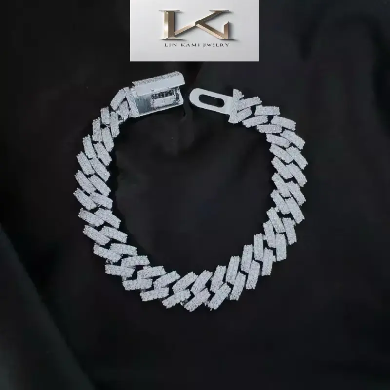 Lắc tay L886 xoàn Lin Kami jewelry namnu