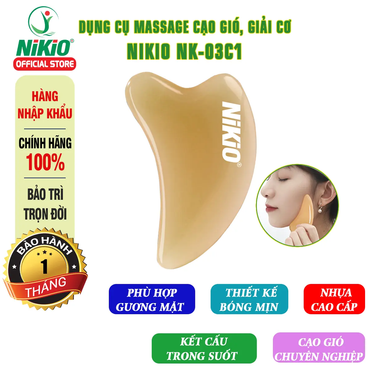 Dụng cụ massage, đánh gió Nikio NK-03C1