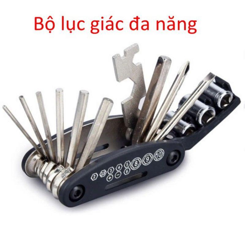 Bộ lục giác sửa chữa cầm tay đa năng tua vít 16in1 Dùng lắp giáp Sửa chữa xe đạp