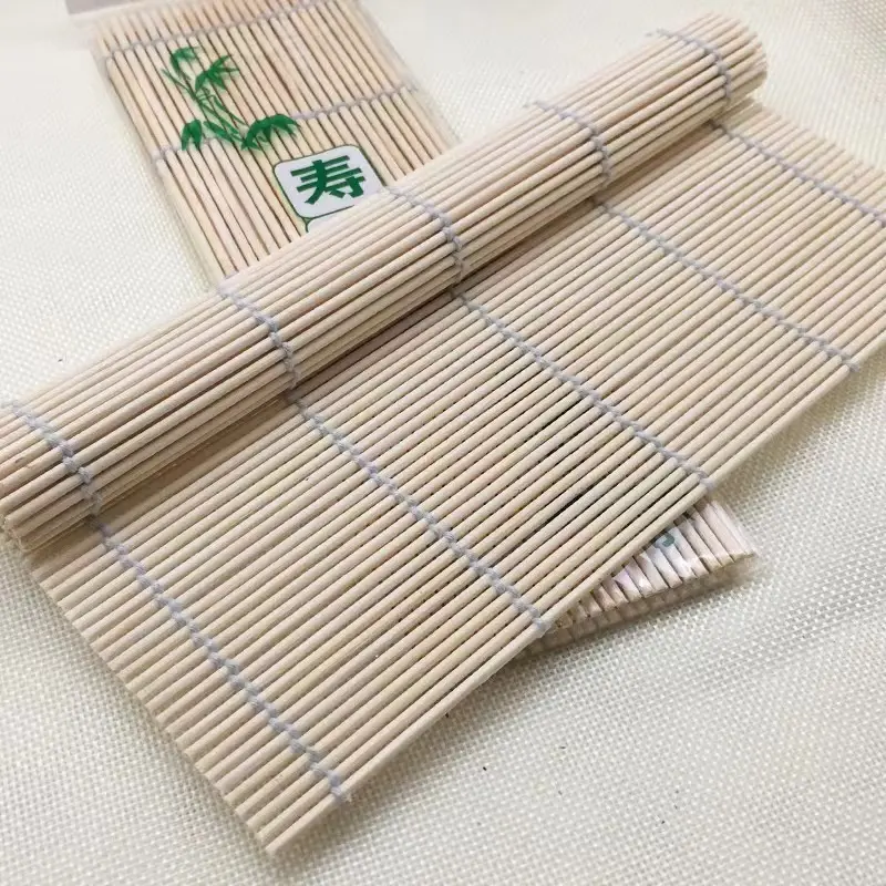 Cartmax - Paket 2 Pcs Tikar Penggulung Sushi Kimbab Makisu Bamboo Bambu Roller Roll Alas Cetakan Nasi Bento Tatakan Piring 3