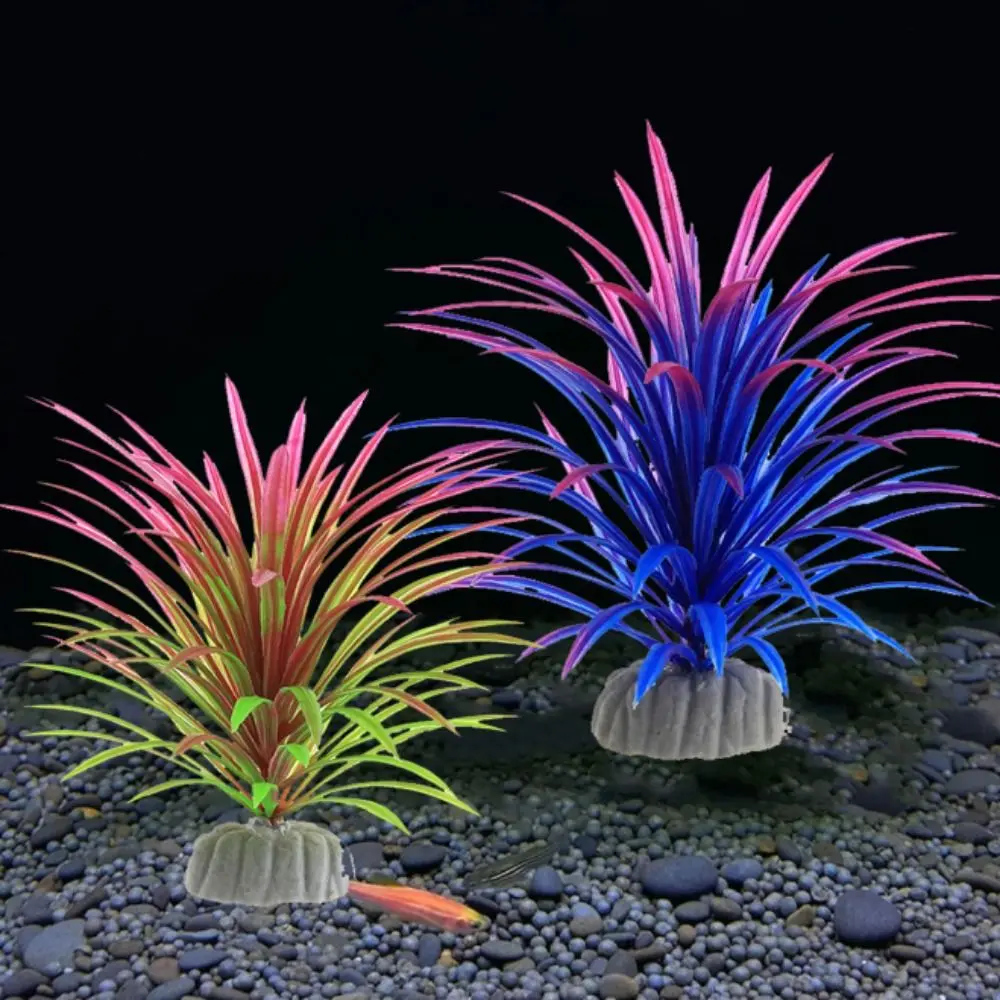 Aquarium Ornament Decorative Simulation Water Grass Lifelike Underwater Water Plants Artificial Decor Plants Plastic Water Weeds Ornament Fish Tank