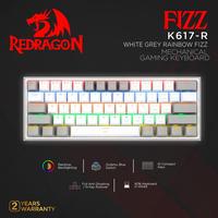 Gambar Redragon Mechanical Gaming Keyboard 60% WHITE GREY RAINBOW FIZZ-K617-R - WHITE GREY dari Redragon Indonesia Kota Administrasi Jakarta Utara 1 Tokopedia