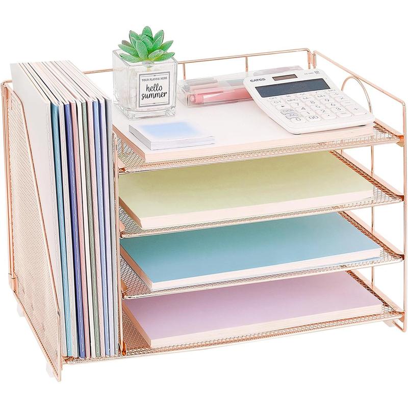 Desk Organizers and Accessories, 4 Tier Paper Letter Tray File - TikTok ...