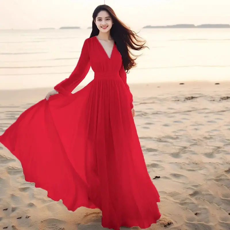 2025 White Fairy Dress for Women V-neck Slim Fit Long Maxi Dress Beach Vacation Travel Beach Dress Formal Womenswear Lingerie Workwear - TikTok Shop Philippines 2025 White Fairy Dress for Women V-neck Slim Fit Long Maxi Dress Beach Vacation Travel Beach Dress Formal Womenswear Lingerie Workwear - TikTok Shop Philippines