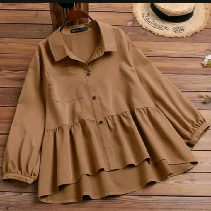 Blouse kids crinkle airflow/ Atasan anak perempuan terbaru/ Usia 4- 12 thn Fashion