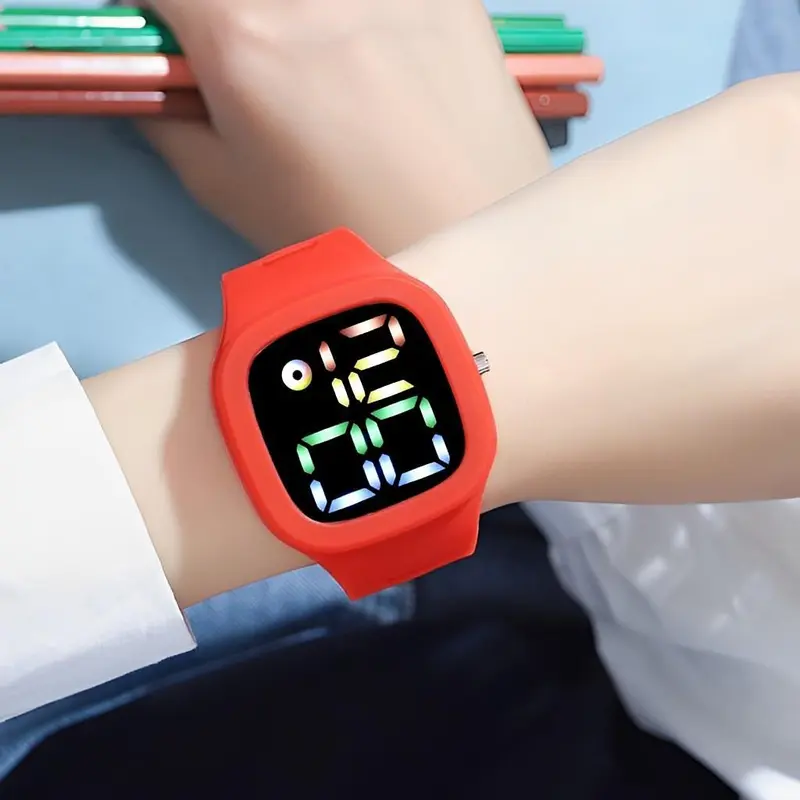 [ Beli 1 Dapat 2 ] Jam Tangan LED Pria Wanita Rubber Fashion Couple Digital 3