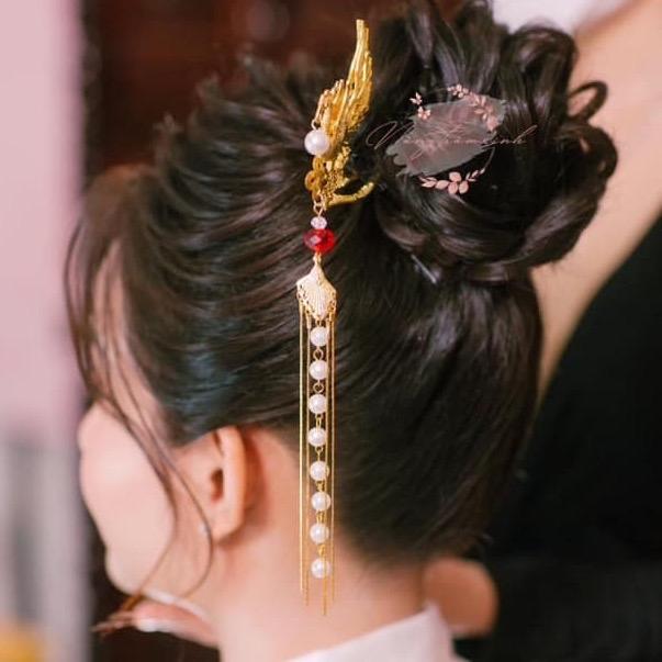 Trâm phượng đúc 2 chân. Treo hạt theo yêu cầu 1