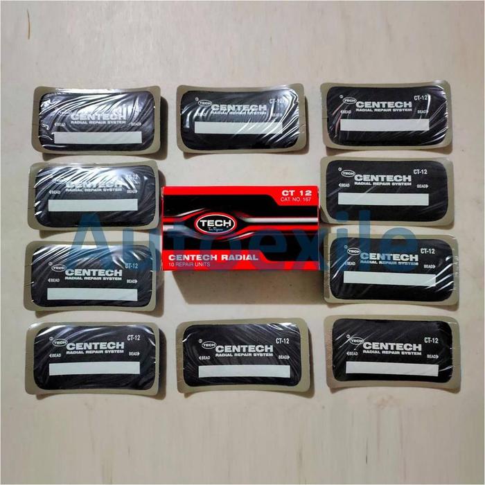 Gambar Tech CT12 Tire Repair Centech Radial Koyok Tambal Ban Luar Dinding Tapak Tempel Tip Top Dari Dalam - Hitam dari Autoexile Kota Medan 4 Tokopedia