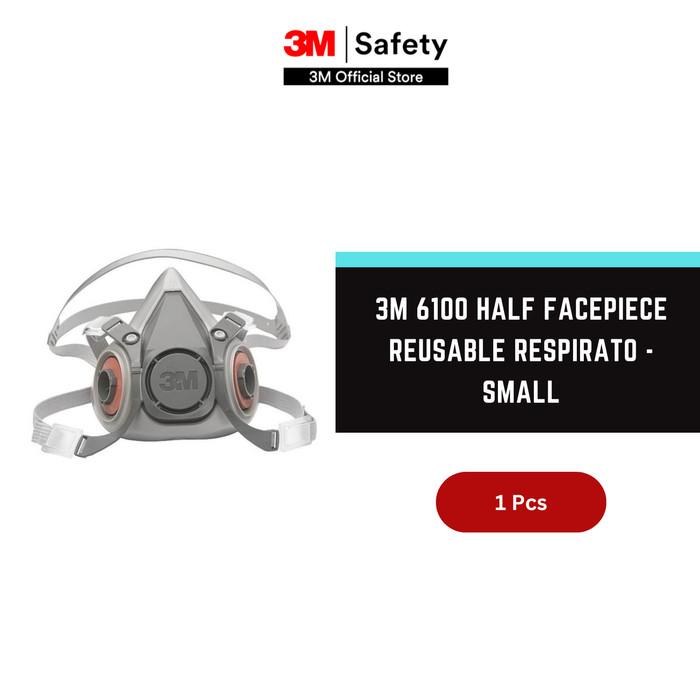 Gambar 3M 6100 Half Facepiece Reusable Respirator - Ukuran Small dari 3M Automotive Kab. Bekasi Tokopedia