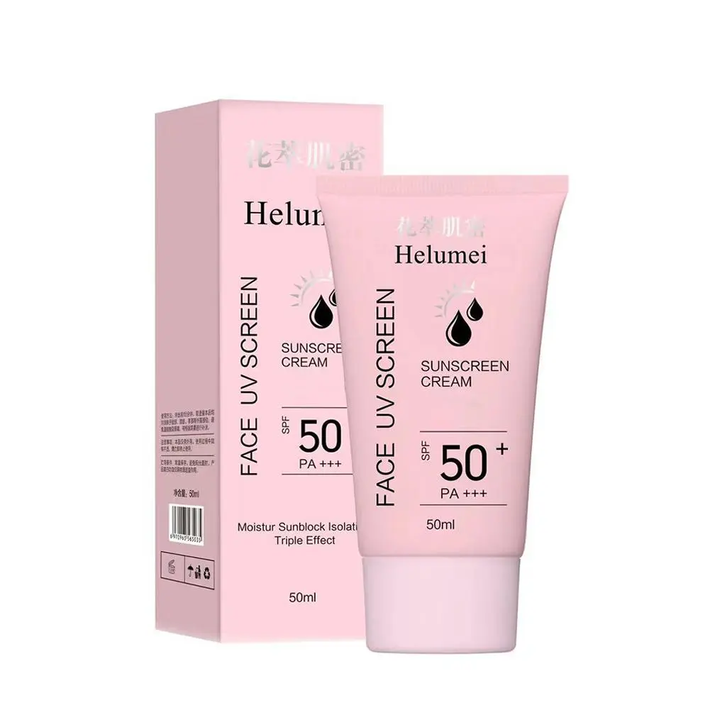 【BUY 1 TAKE 1】Skin Care Sunscreen Cream Refreshing Moisturizing Not Fake White Isolation Protective Milk SPF 50+ + + Moisturizing Protective Waterproof Long Lasting Sunscreen Cream For Face