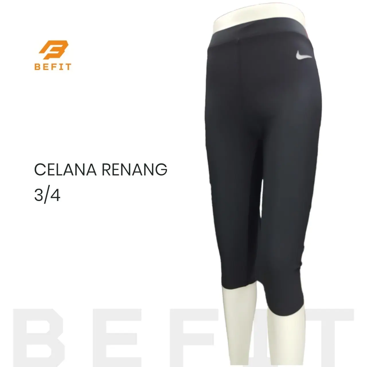 Celana Renang/ Diving Panjang 3/4 Di Bawah Lutut Dewasa Polos Unisex Regular/ Jumbo