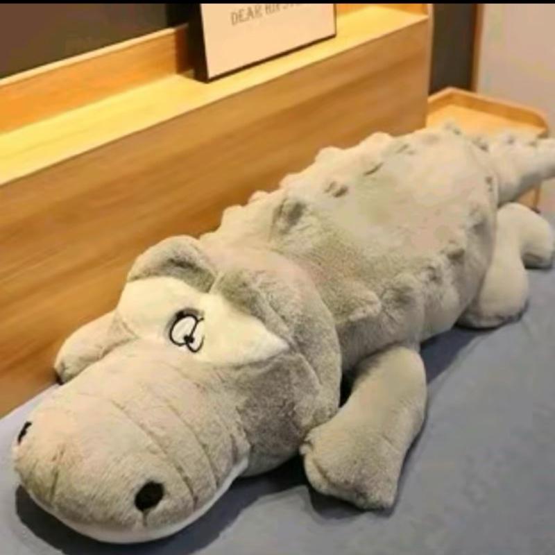 Gấu Bông Cá Sấu gai lông xù .Siez 1m2 và   1m6  Toy Thú Bông Gấu tự nhiên