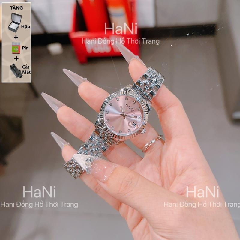 [ MUA 1 TẶNG 3 ] Đồng Hồ Nữ Đeo Tay Halei Dây Đúc Đặc Không Phai 3 Màu Lựa Chọn Sang Trọng- Đẳng Cấp   đồng  hồ