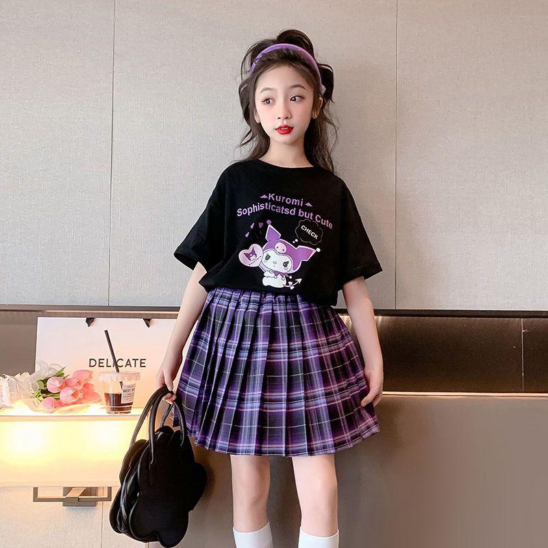Product Introduction of Set bộ áo polo+chân váy kèm quần lót hoạ tiết in hình 5D dễ thương cho bé gái 5-15 tuổi 32