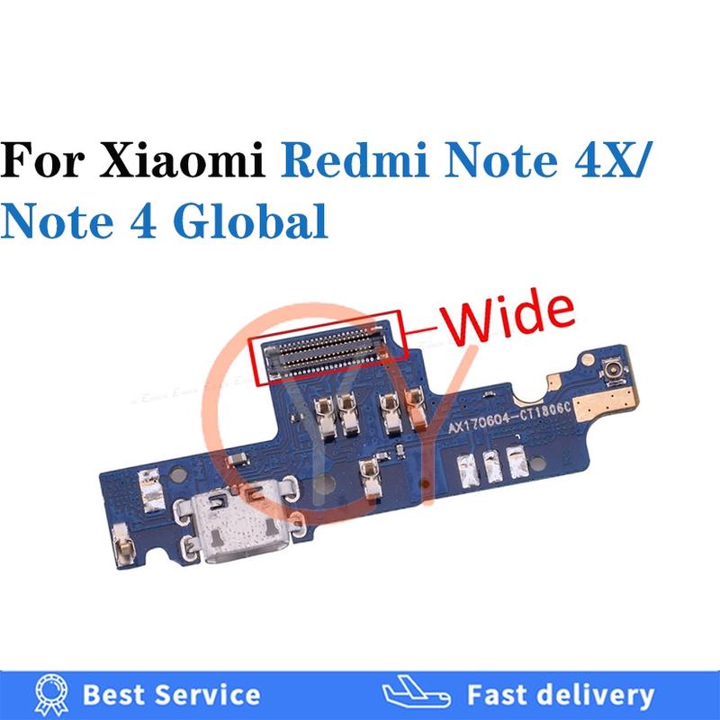 For XiaoMi Redmi Note 5A 4 4X 4A 3 3S 2 2A Pro USB Charging Port Dock Connector Charge Board Flex Cable Replacement Spare Parts 2