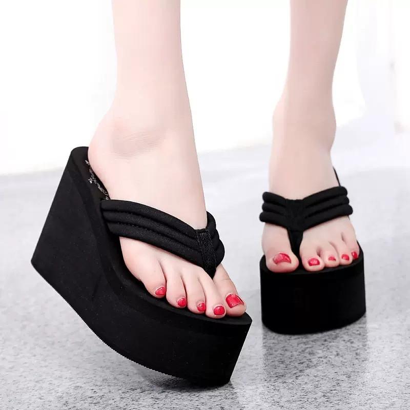 ngón xỏ quai Dép kẹp xốp 10f cao cấp sang chảnh DéP Nữ Shoes GiàY Sandal Tim Cao Su 2