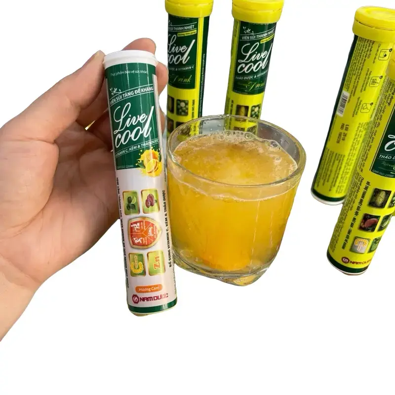 Combo 2 typ C sủi livecool thơm ngon dễ uống thanh nhiệt(typ 4g 20 viên)
