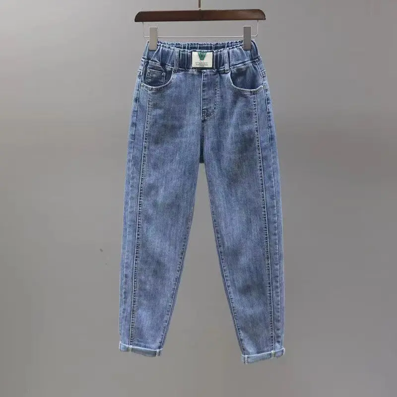 J743Jeans Women's Casual Jeans Stretch Waist Jeans Harem Pants