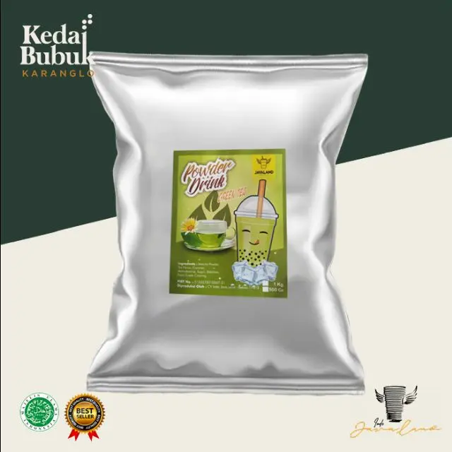 (REGULER) GREEN TEA BUBUK MINUMAN JAVALAND REGULER KEMASAN 1 KG 2