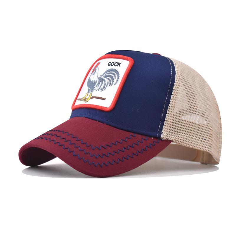 Product Introduction of High Quality Thick Hardened Chicken Animal Mesh Cap Embroidered Baseball Cap Male and Female Personality Peaked Cap 21
