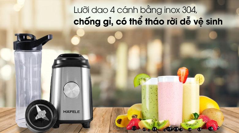 Product Introduction of Máy Xay Sinh Tố Mini Cầm Tay, Bình Đựng 600ML HAFELE GS-621  (535.43.263) 3